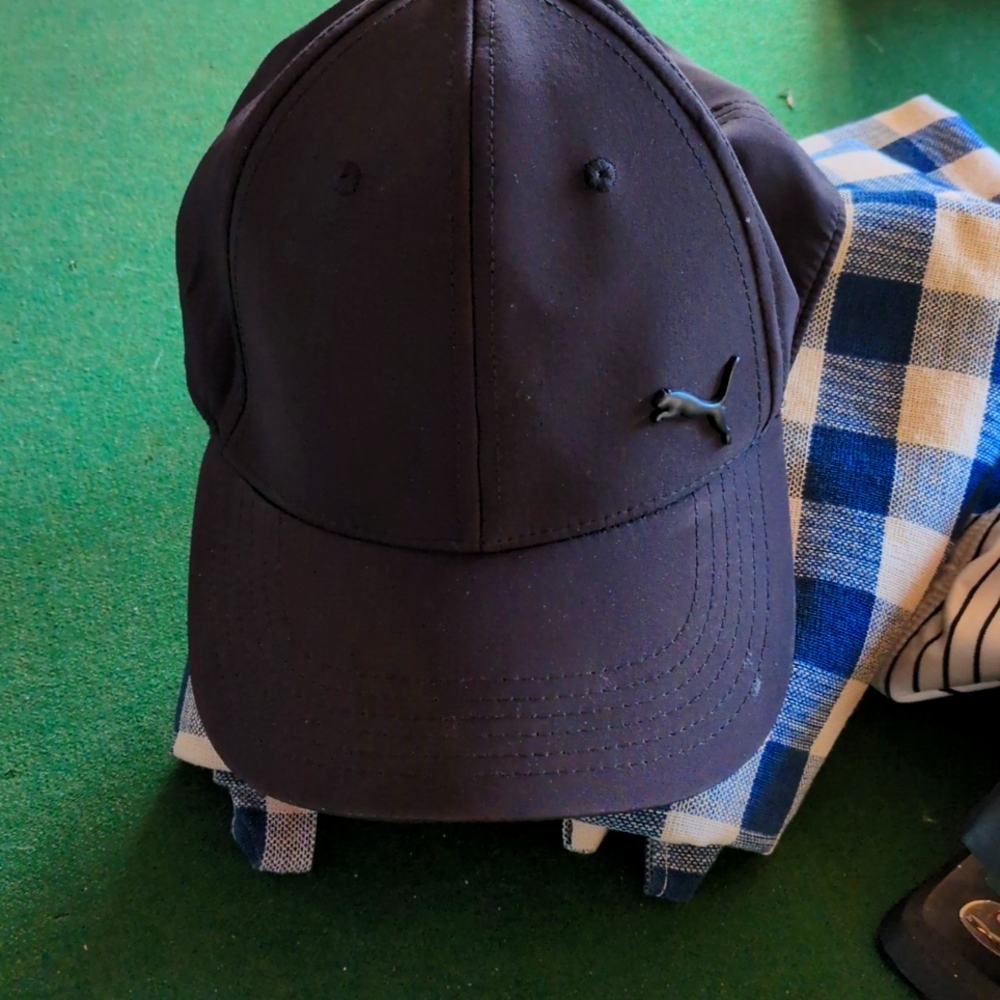 Black puma hat